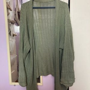 Long Green Cardigan